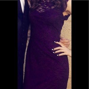 Floor-Length Purple Formal Dress